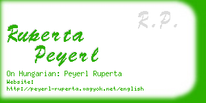 ruperta peyerl business card